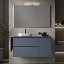 Mueble de baño sobre encimera Carmen 2 cajones 1 puerta suspendido costados vistos de Avila dos